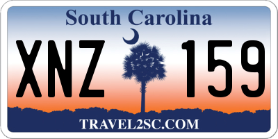 SC license plate XNZ159
