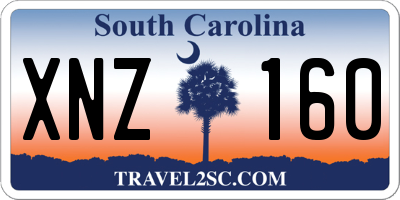SC license plate XNZ160