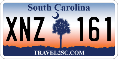 SC license plate XNZ161