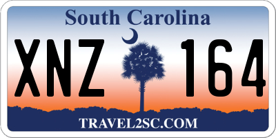 SC license plate XNZ164