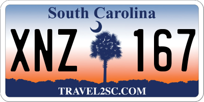 SC license plate XNZ167