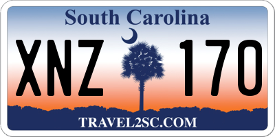 SC license plate XNZ170