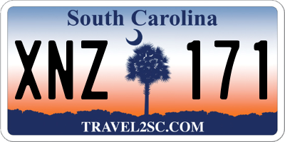 SC license plate XNZ171