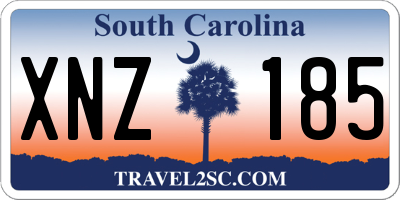 SC license plate XNZ185