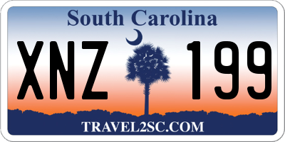 SC license plate XNZ199