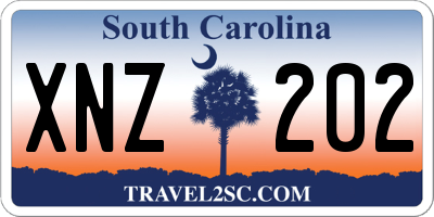 SC license plate XNZ202