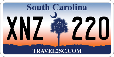 SC license plate XNZ220