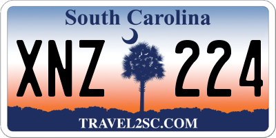 SC license plate XNZ224