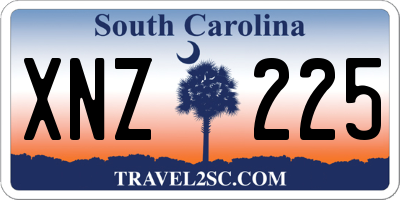 SC license plate XNZ225
