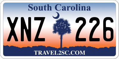 SC license plate XNZ226