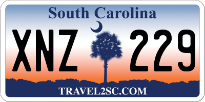 SC license plate XNZ229