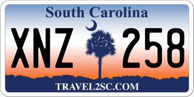 SC license plate XNZ258