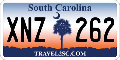 SC license plate XNZ262