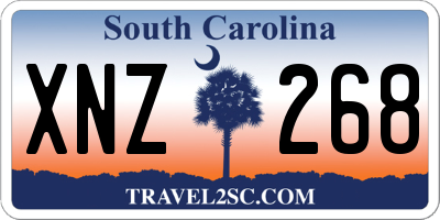 SC license plate XNZ268