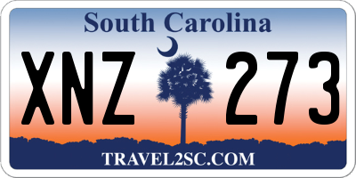 SC license plate XNZ273