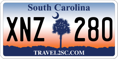 SC license plate XNZ280