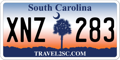SC license plate XNZ283