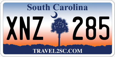 SC license plate XNZ285
