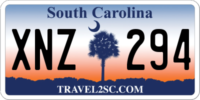 SC license plate XNZ294