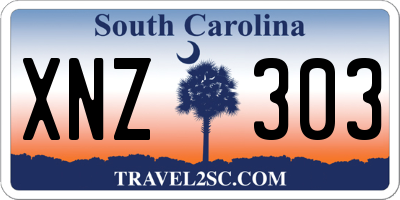 SC license plate XNZ303
