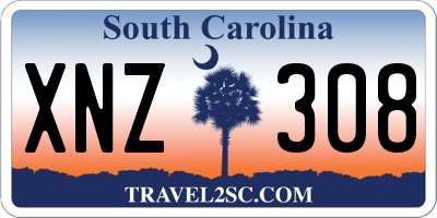SC license plate XNZ308