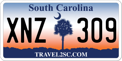 SC license plate XNZ309