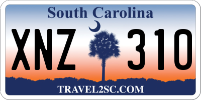 SC license plate XNZ310