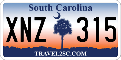 SC license plate XNZ315