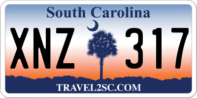 SC license plate XNZ317