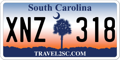 SC license plate XNZ318