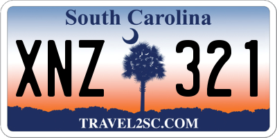 SC license plate XNZ321