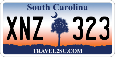 SC license plate XNZ323