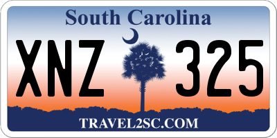 SC license plate XNZ325