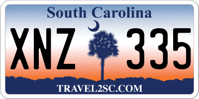 SC license plate XNZ335