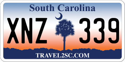 SC license plate XNZ339