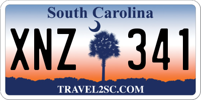 SC license plate XNZ341