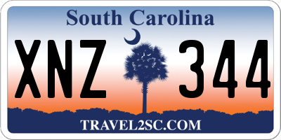 SC license plate XNZ344
