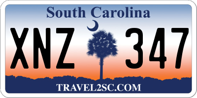 SC license plate XNZ347