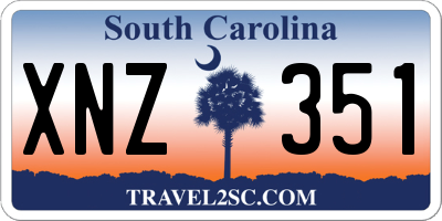 SC license plate XNZ351