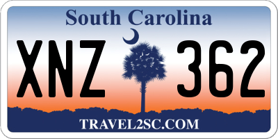 SC license plate XNZ362