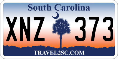 SC license plate XNZ373