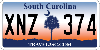 SC license plate XNZ374