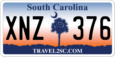 SC license plate XNZ376