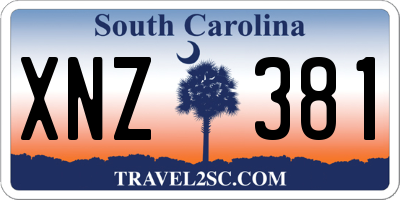 SC license plate XNZ381