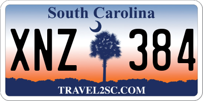 SC license plate XNZ384