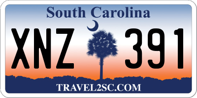 SC license plate XNZ391