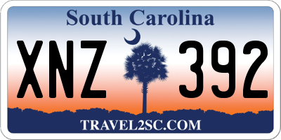 SC license plate XNZ392