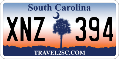 SC license plate XNZ394