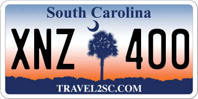 SC license plate XNZ400