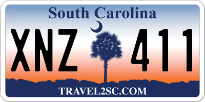 SC license plate XNZ411